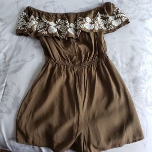 Embriodered Romper